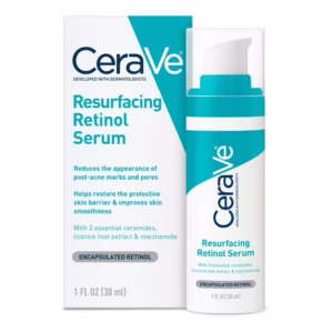 CeraVe Acne Resurfacing Retinol Face Serum for Acne Prone Skin, 1 fl oz